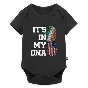 Irland Irisch Irische Wurzeln Geschenk - Baby Premium Kurzarmbody - Schwarz - Vorne