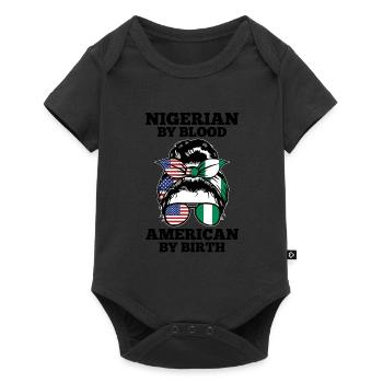 Nigerianer Nigeria Nigerianische Wurzeln Geschenk - Baby Premium Kurzarmbody - Schwarz - Vorne