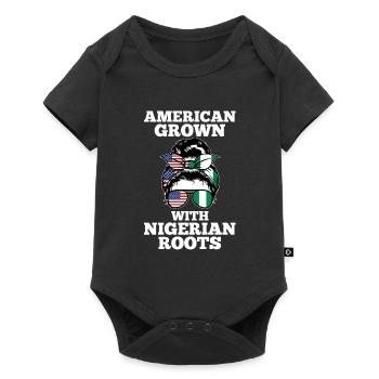 Nigerianer Nigeria Nigerianische Wurzeln Geschenk - Baby Premium Kurzarmbody - Schwarz - Vorne
