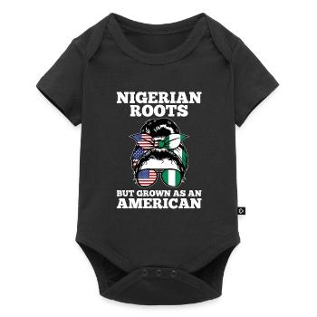 Nigerianer Nigeria Nigerianische Wurzeln Geschenk - Baby Premium Kurzarmbody - Schwarz - Vorne