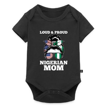 Nigerianer Nigeria Nigerianische Wurzeln Geschenk - Baby Premium Kurzarmbody - Schwarz - Vorne
