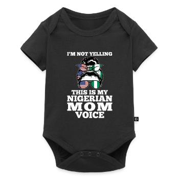 Nigerianer Nigeria Nigerianische Wurzeln Geschenk - Baby Premium Kurzarmbody - Schwarz - Vorne