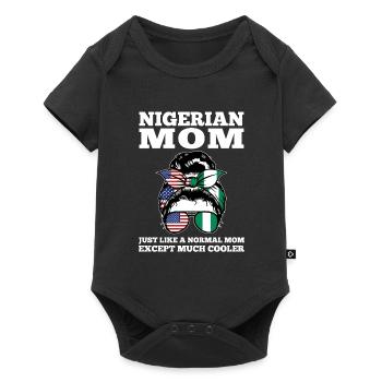 Nigerianer Nigeria Nigerianische Wurzeln Geschenk - Baby Premium Kurzarmbody - Schwarz - Vorne
