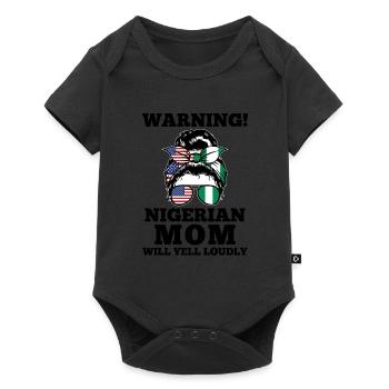 Nigerianer Nigeria Nigerianische Wurzeln Geschenk - Baby Premium Kurzarmbody - Schwarz - Vorne
