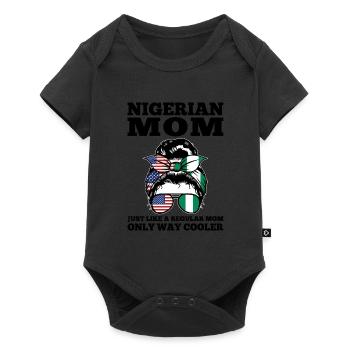 Nigerianer Nigeria Nigerianische Wurzeln Geschenk - Baby Premium Kurzarmbody - Schwarz - Vorne