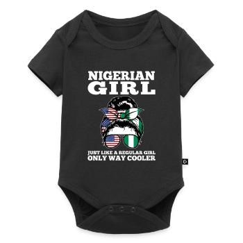 Nigerianer Nigeria Nigerianische Wurzeln Geschenk - Baby Premium Kurzarmbody - Schwarz - Vorne