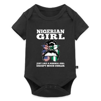 Nigerianer Nigeria Nigerianische Wurzeln Geschenk - Baby Premium Kurzarmbody - Schwarz - Vorne
