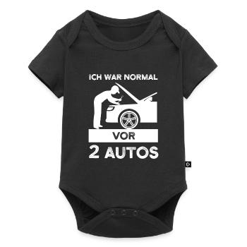 Auto Garage Autoliebhaber Geschenk - Baby Premium Kurzarmbody - Schwarz - Vorne