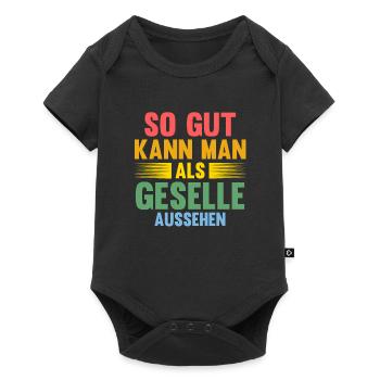 Geselle Prüfung Handwerk Geschenk - Baby Premium Kurzarmbody - Schwarz - Vorne