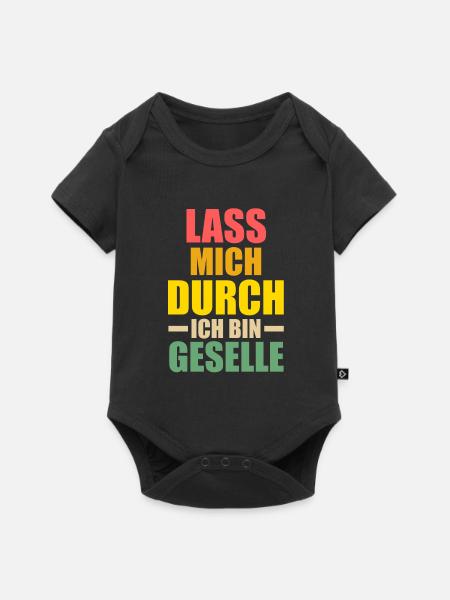 Geselle Prüfung Gesellenbrief Geschenk - Baby Premium Kurzarmbody - Schwarz