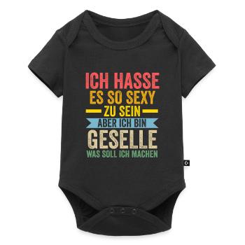 Geselle Prüfung Gesellen Prüfung Geschenk - Baby Premium Kurzarmbody - Schwarz - Vorne