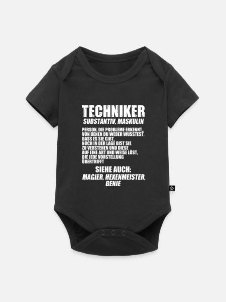 Techniker Beruf Technik Geschenk - Baby Premium Kurzarmbody - Schwarz