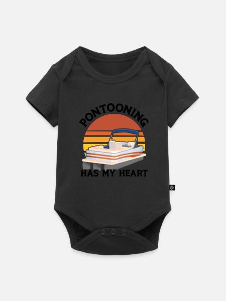 Ponton Pontonierboot Geschenk - Baby Premium Kurzarmbody - Schwarz