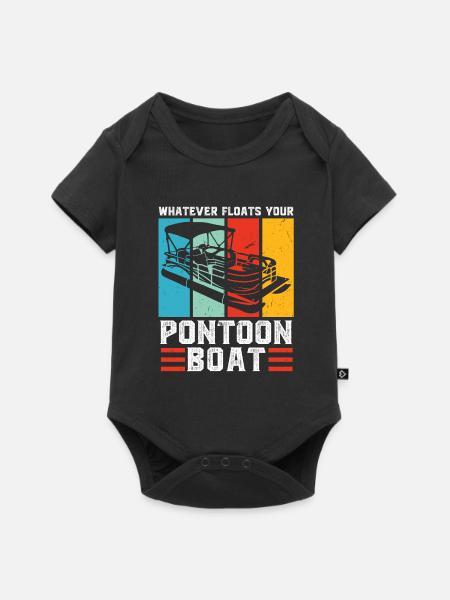Ponton Pontonierboot Geschenk - Baby Premium Kurzarmbody - Schwarz