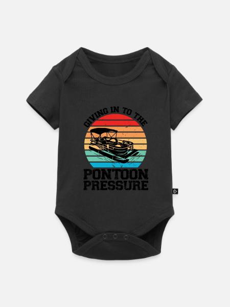 Ponton Pontonierboot Geschenk - Baby Premium Kurzarmbody - Schwarz