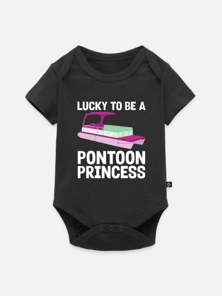Ponton Pontonierboot Geschenk - Baby Premium Kurzarmbody - Schwarz