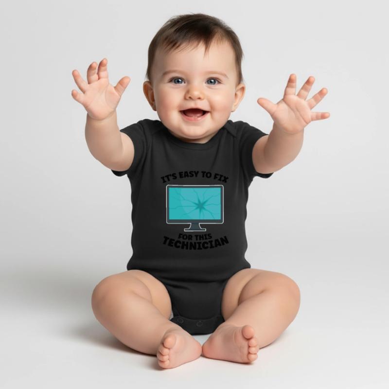 Technischer Support Computertechniker Technischer Baby Premium Kurzarmbody