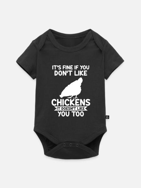 Hühnerhaltung Tierhaltung Geschenk - Baby Premium Kurzarmbody - Schwarz