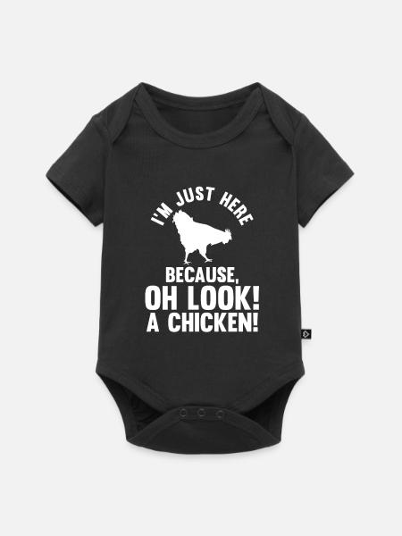 Hühnerhaltung Tierhaltung Geschenk - Baby Premium Kurzarmbody - Schwarz