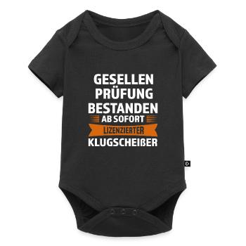 Geselle 2023 Prüfung Gesellenbrief Geschenk - Baby Premium Kurzarmbody - Schwarz - Vorne