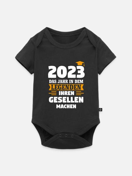 Gesellenbrief Geschenk - Baby Premium Kurzarmbody - Schwarz