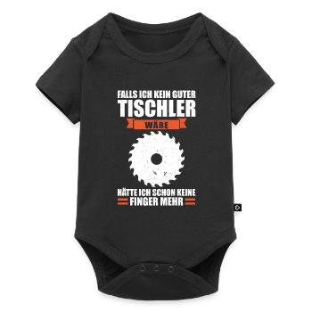 Tischler Beruf Tischlerei Geschenk - Baby Premium Kurzarmbody - Schwarz - Vorne
