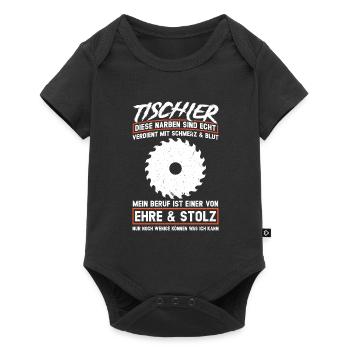 Tischler Beruf Tischlerei Geschenk - Baby Premium Kurzarmbody - Schwarz - Vorne