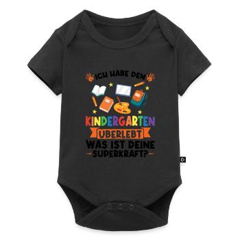 Kindergarten Abschluss Kindergarten Abschluss - Baby Premium Kurzarmbody - Schwarz - Vorne