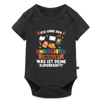 Kindergarten Abschluss Kindergarten Abschluss - Baby Premium Kurzarmbody - Schwarz - Vorne