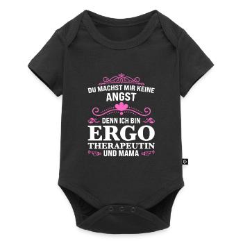 Ergotherapeutin Mama Ergo-Therapeutin Geschenk - Baby Premium Kurzarmbody - Schwarz - Vorne