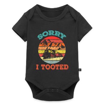 Sorry I Tooted - Retro - Baby Premium short-sleeve bodysuit - black - Front