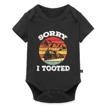 Sorry I Tooted - Retro - Baby Premium short-sleeve bodysuit - black - Front