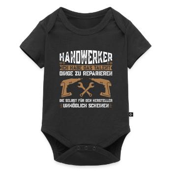 Handwerker Beruf Handwerk Geschenk - Baby Premium Kurzarmbody - Schwarz - Vorne