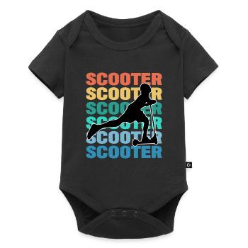 Scootering Colorful - Baby Premium short-sleeve bodysuit - black - Front