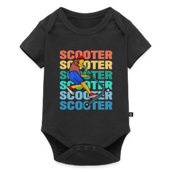 Scooter coloré - Body à manches courtes Premium Bébé - noir - Devant