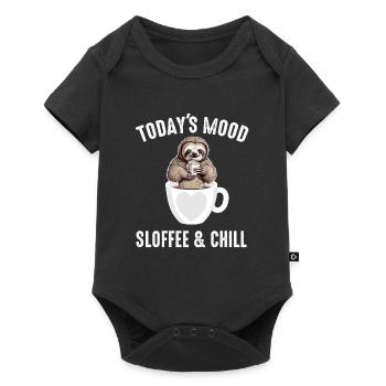 Coffee Sloth Todays Mood Sloffee And Chill - Baby Premium short-sleeve bodysuit - black - Front