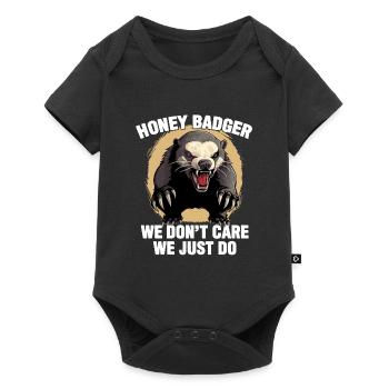 Honey Badger We Dont Care We Just Do - Baby Premium short-sleeve bodysuit - black - Front