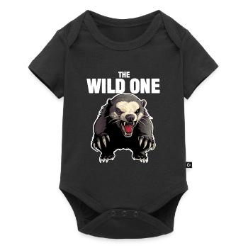 Honey Badger The Wild One - Baby Premium short-sleeve bodysuit - black - Front