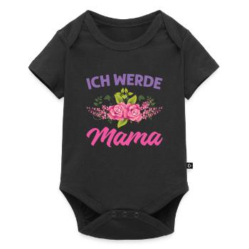 Mutter Mama Tochter Geschenk - Baby Premium Kurzarmbody - Schwarz - Vorne