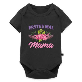 Mutter Mama Tochter Geschenk - Baby Premium Kurzarmbody - Schwarz - Vorne
