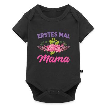 Mutter Mama Tochter Geschenk - Baby Premium Kurzarmbody - Schwarz - Vorne