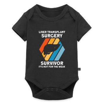Lebertransplantation Chirurgie Lebertransplantatio - Baby Premium Kurzarmbody - Schwarz - Vorne