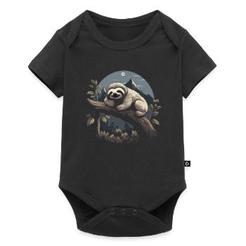 Sloth Sloth Animal Sloth Baby - Baby Premium short-sleeve bodysuit - black - Front
