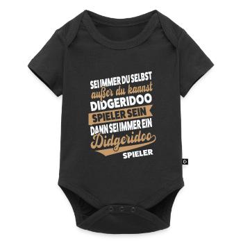 Didgeridoo Musiker Didgeridoospieler Geschenk - Baby Premium Kurzarmbody - Schwarz - Vorne