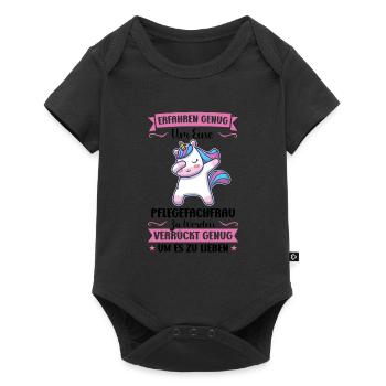 Krankenhaus Pflegefachfrau Pflegerin Geschenk - Baby Premium Kurzarmbody - Schwarz - Vorne