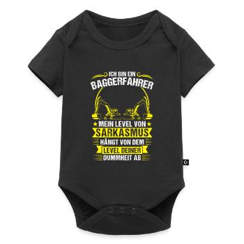 Baggerfahrer Beruf Bagger-Fahrer Geschenk - Baby Premium Kurzarmbody - Schwarz - Vorne