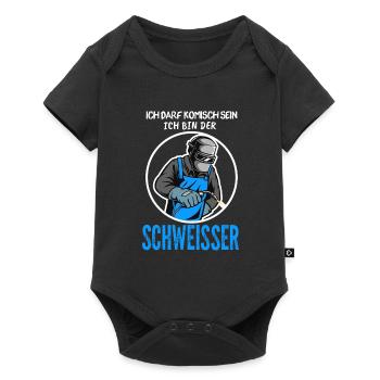 Schweißer Beruf Schweißen Geschenk - Baby Premium Kurzarmbody - Schwarz - Vorne