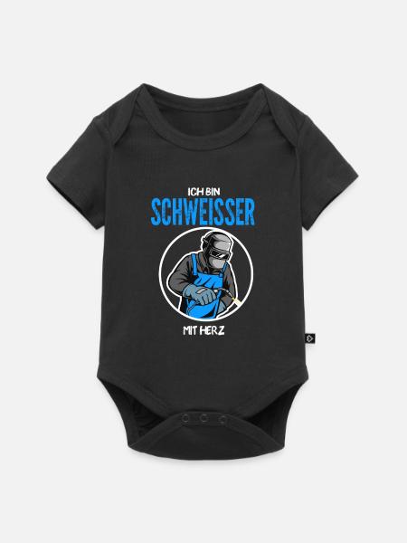 Schweißer Beruf Schweisser Geschenk - Baby Premium Kurzarmbody - Schwarz