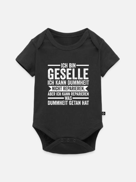 Geselle Handwerk Gesellenbrief Geschenk - Baby Premium Kurzarmbody - Schwarz