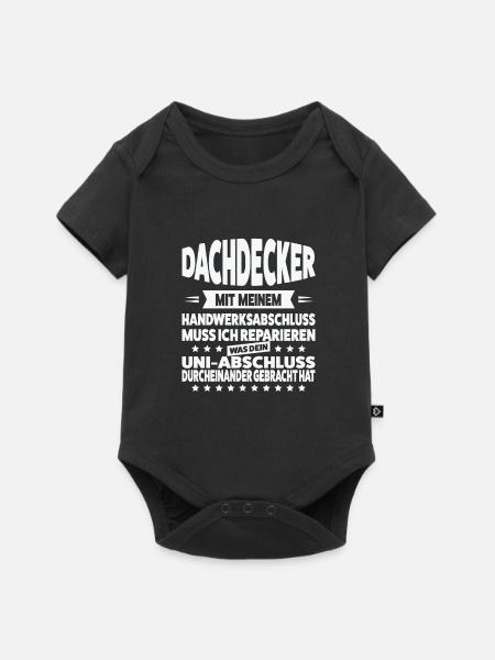 Dachdecker Beruf Dachdeckermeister Geschenk - Baby Premium Kurzarmbody - Schwarz